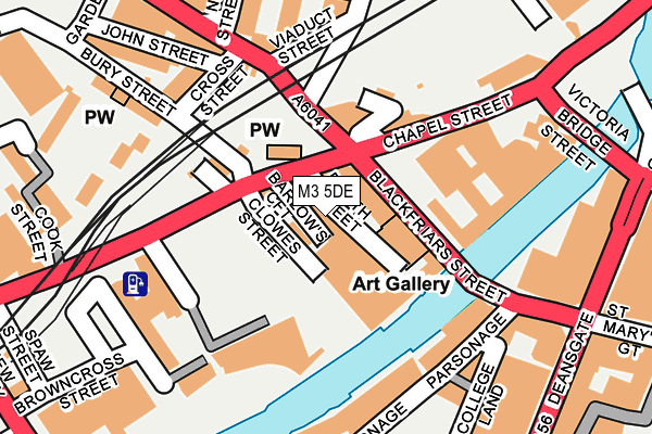 M3 5DE map - OS OpenMap – Local (Ordnance Survey)