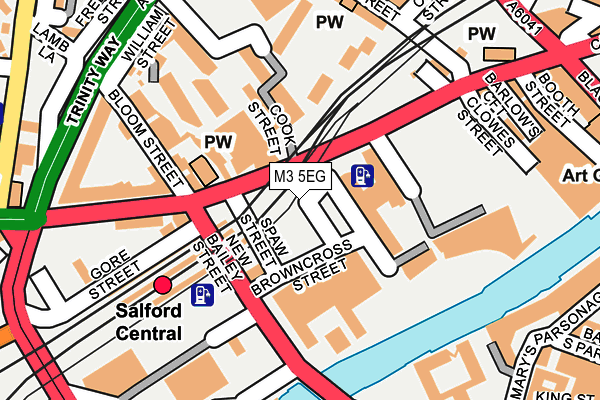 M3 5EG map - OS OpenMap – Local (Ordnance Survey)