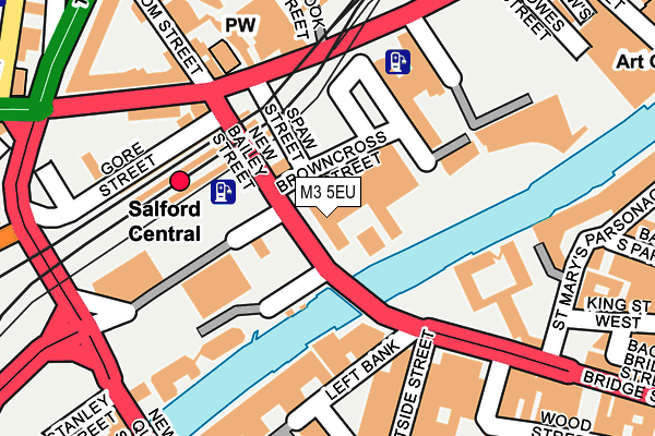 M3 5EU map - OS OpenMap – Local (Ordnance Survey)