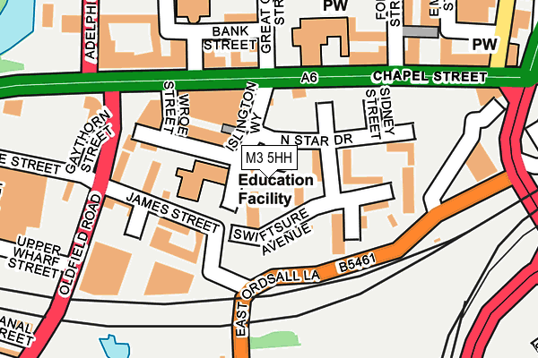 M3 5HH map - OS OpenMap – Local (Ordnance Survey)