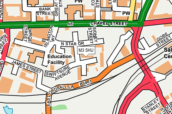 M3 5HU map - OS OpenMap – Local (Ordnance Survey)