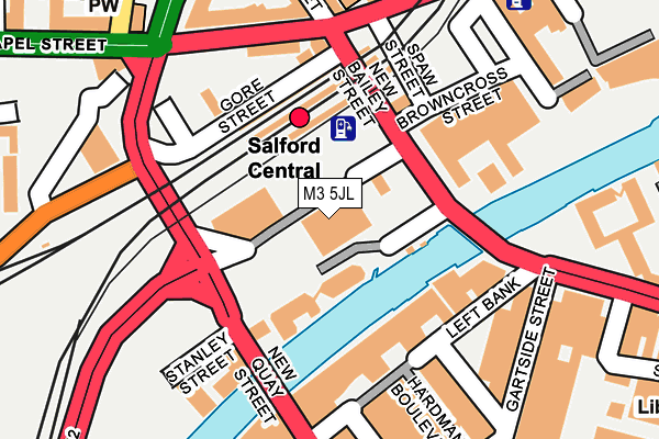 M3 5JL map - OS OpenMap – Local (Ordnance Survey)