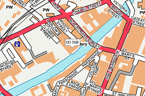 M3 5NB map - OS OpenMap – Local (Ordnance Survey)