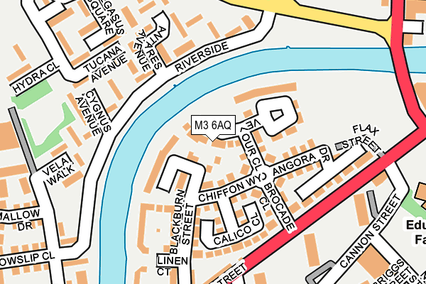 M3 6AQ map - OS OpenMap – Local (Ordnance Survey)