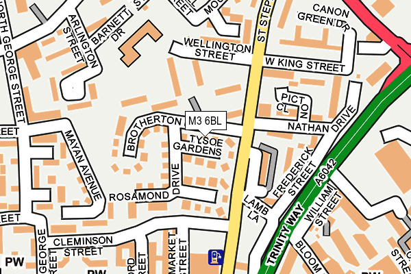 M3 6BL map - OS OpenMap – Local (Ordnance Survey)