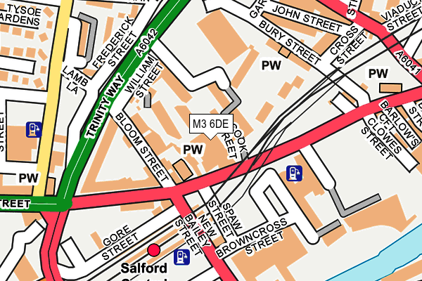 M3 6DE map - OS OpenMap – Local (Ordnance Survey)