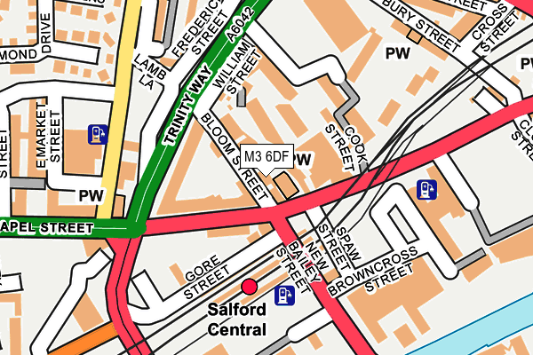 M3 6DF map - OS OpenMap – Local (Ordnance Survey)