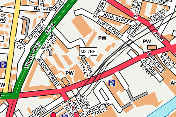 M3 7BF map - OS OpenMap – Local (Ordnance Survey)