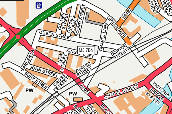 M3 7BN map - OS OpenMap – Local (Ordnance Survey)