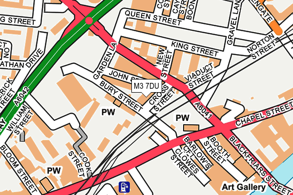 M3 7DU map - OS OpenMap – Local (Ordnance Survey)