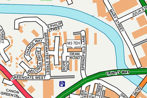 M3 7EH map - OS OpenMap – Local (Ordnance Survey)