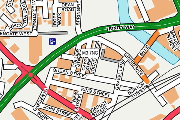 M3 7NG map - OS OpenMap – Local (Ordnance Survey)