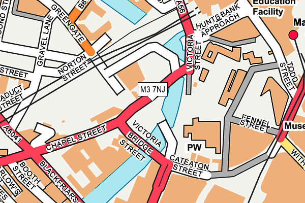 M3 7NJ map - OS OpenMap – Local (Ordnance Survey)