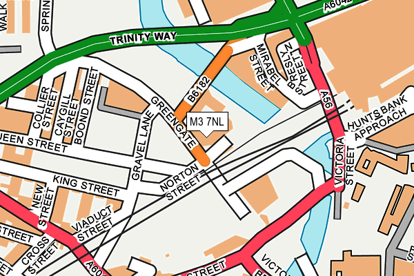 M3 7NL map - OS OpenMap – Local (Ordnance Survey)