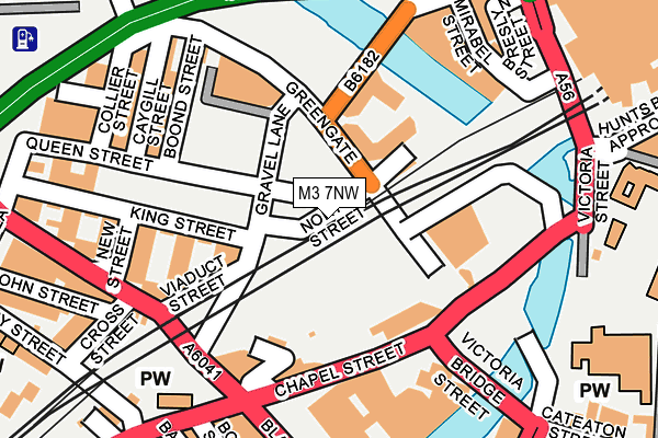 M3 7NW map - OS OpenMap – Local (Ordnance Survey)