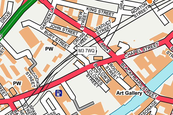 M3 7WQ map - OS OpenMap – Local (Ordnance Survey)