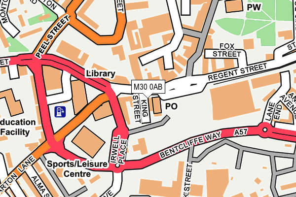 M30 0AB map - OS OpenMap – Local (Ordnance Survey)