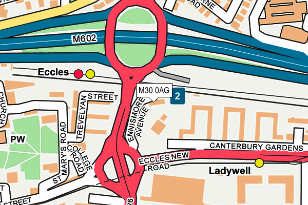 M30 0AG map - OS OpenMap – Local (Ordnance Survey)