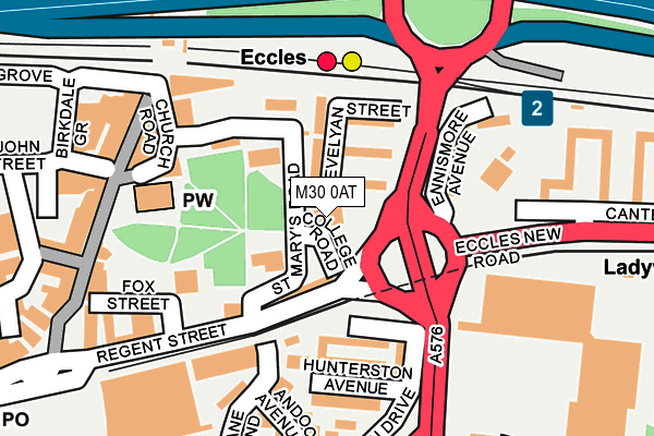 M30 0AT map - OS OpenMap – Local (Ordnance Survey)