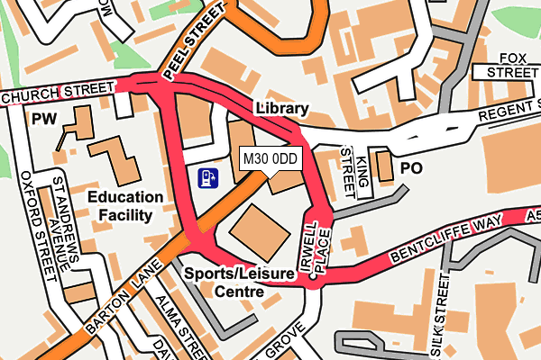 M30 0DD map - OS OpenMap – Local (Ordnance Survey)