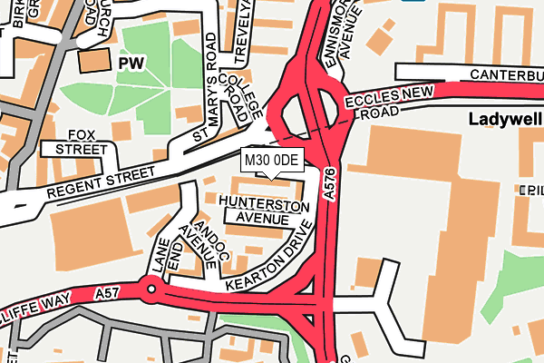 M30 0DE map - OS OpenMap – Local (Ordnance Survey)