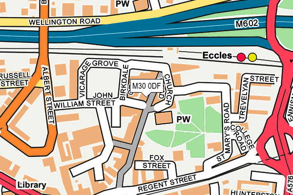 M30 0DF map - OS OpenMap – Local (Ordnance Survey)