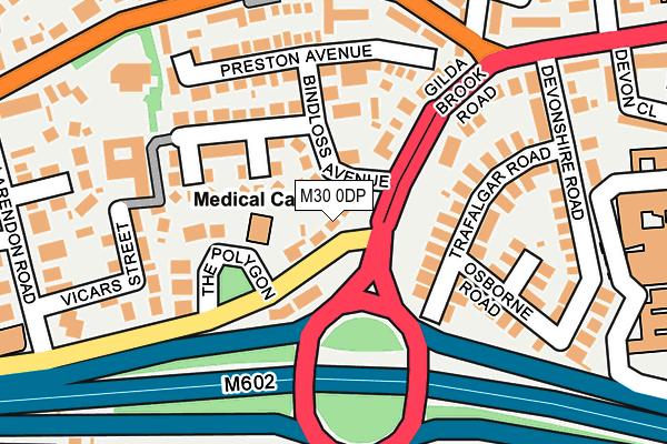 M30 0DP map - OS OpenMap – Local (Ordnance Survey)