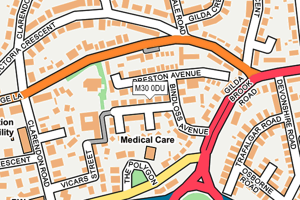 M30 0DU map - OS OpenMap – Local (Ordnance Survey)