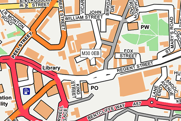 M30 0EB map - OS OpenMap – Local (Ordnance Survey)