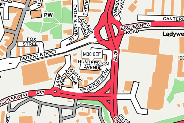 M30 0EF map - OS OpenMap – Local (Ordnance Survey)