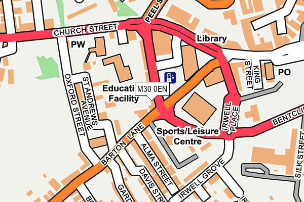 M30 0EN map - OS OpenMap – Local (Ordnance Survey)