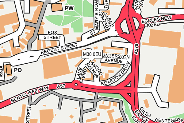 M30 0EU map - OS OpenMap – Local (Ordnance Survey)