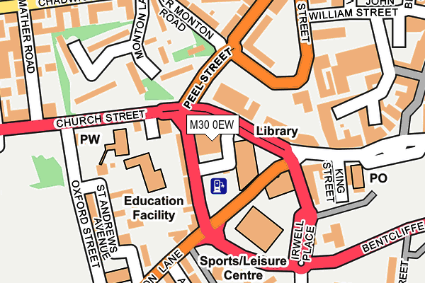 M30 0EW map - OS OpenMap – Local (Ordnance Survey)