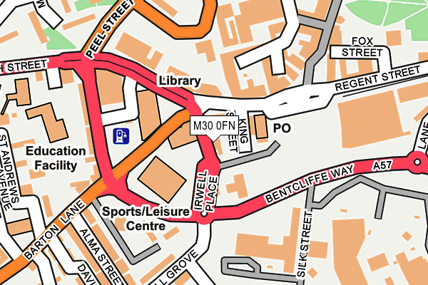 M30 0FN map - OS OpenMap – Local (Ordnance Survey)