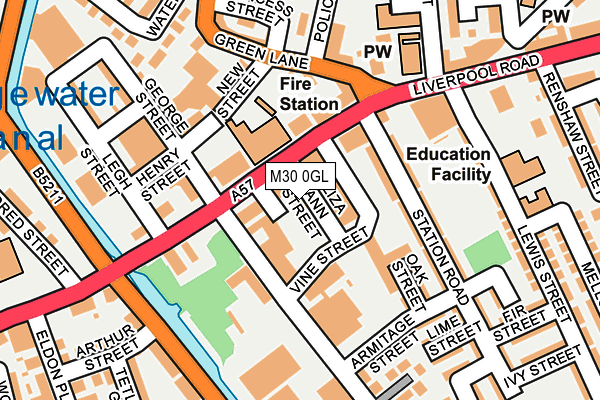 M30 0GL map - OS OpenMap – Local (Ordnance Survey)