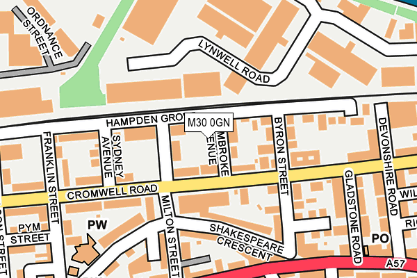 M30 0GN map - OS OpenMap – Local (Ordnance Survey)