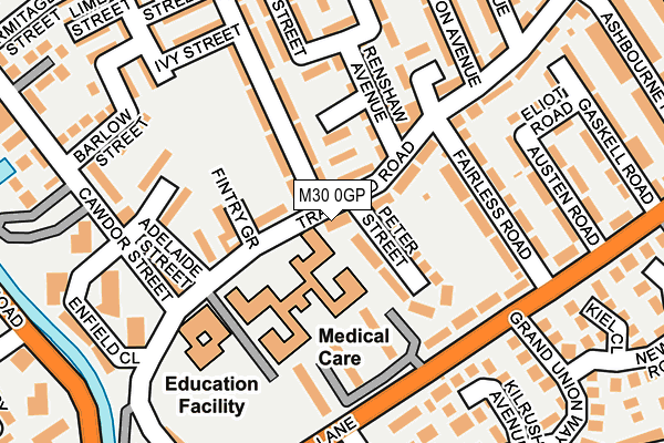 M30 0GP map - OS OpenMap – Local (Ordnance Survey)