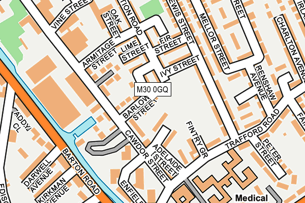 M30 0GQ map - OS OpenMap – Local (Ordnance Survey)