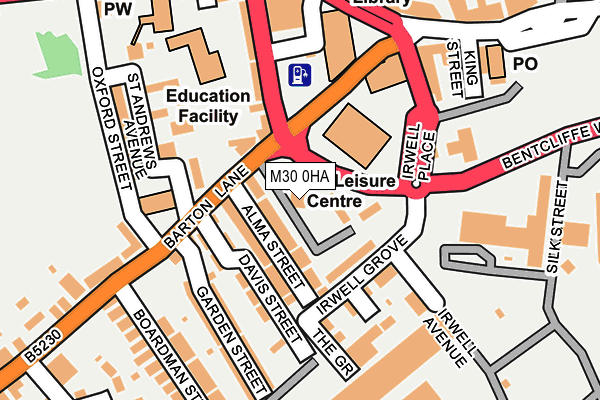 M30 0HA map - OS OpenMap – Local (Ordnance Survey)