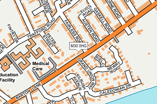 M30 0HG map - OS OpenMap – Local (Ordnance Survey)