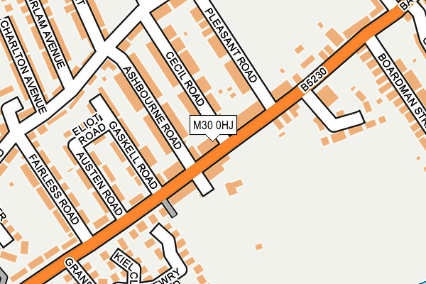 M30 0HJ map - OS OpenMap – Local (Ordnance Survey)