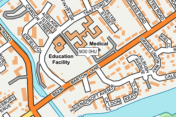 M30 0HU map - OS OpenMap – Local (Ordnance Survey)