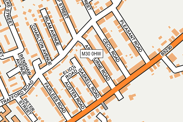 M30 0HW map - OS OpenMap – Local (Ordnance Survey)