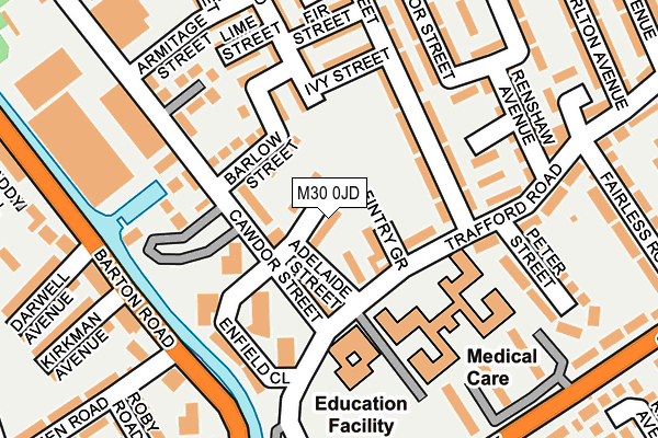 M30 0JD map - OS OpenMap – Local (Ordnance Survey)