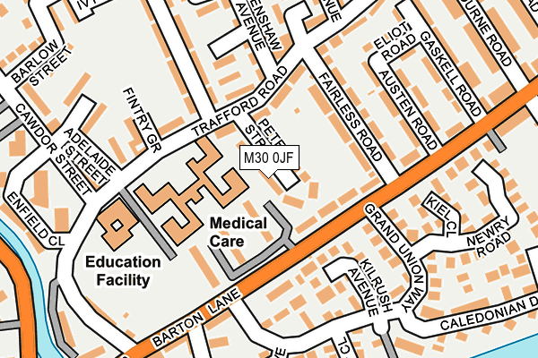 M30 0JF map - OS OpenMap – Local (Ordnance Survey)
