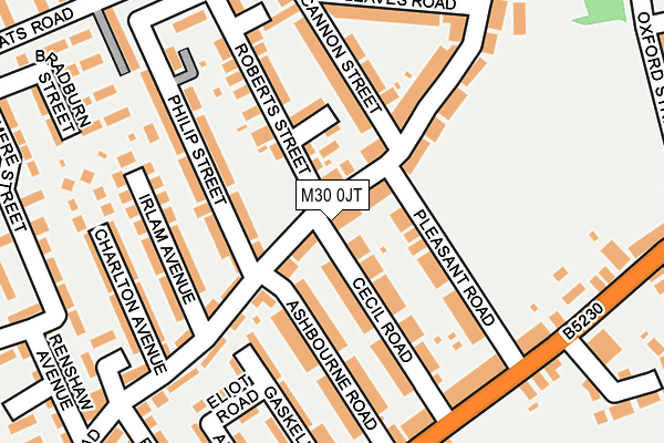 M30 0JT map - OS OpenMap – Local (Ordnance Survey)