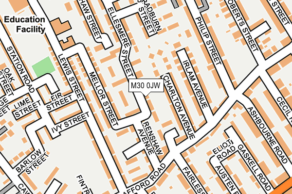 M30 0JW map - OS OpenMap – Local (Ordnance Survey)