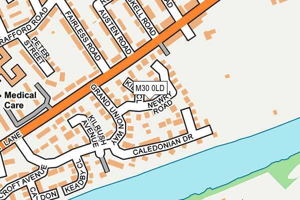 M30 0LD map - OS OpenMap – Local (Ordnance Survey)