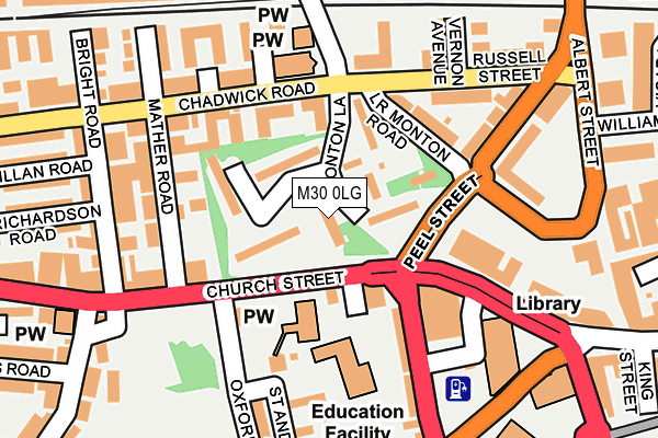 M30 0LG map - OS OpenMap – Local (Ordnance Survey)