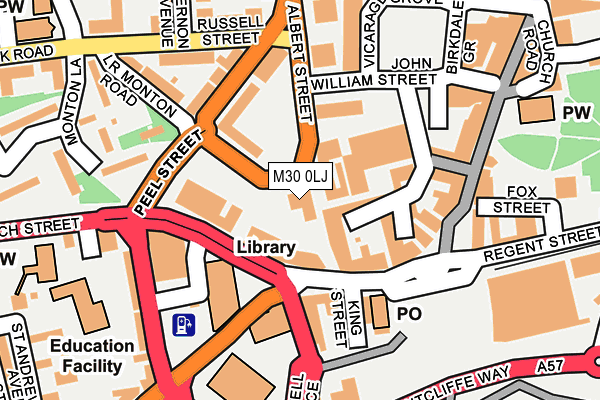 M30 0LJ map - OS OpenMap – Local (Ordnance Survey)